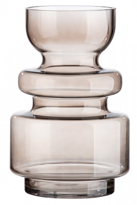Vaza Chazia, Sticla, Transparent, 17x17.5x25.5 cm [2]