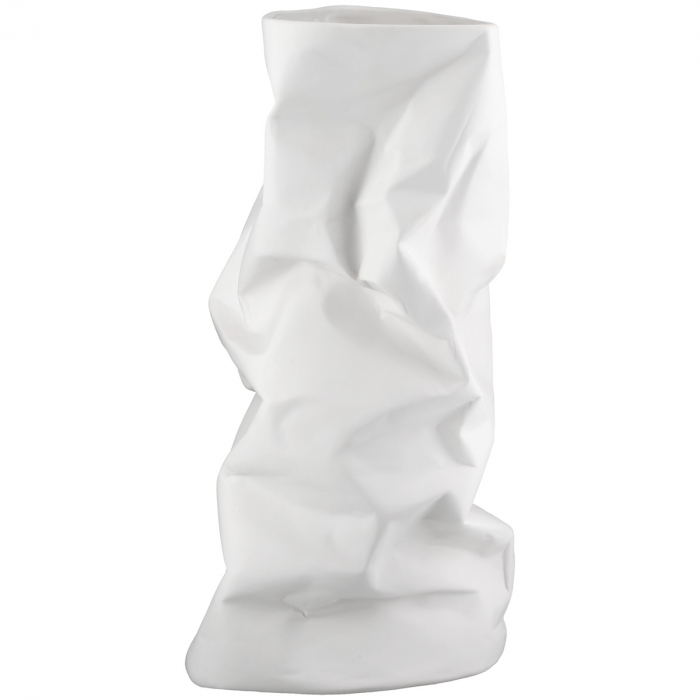 Vază, cilindrică, porțelan, albă, PU 2, L. 14 cm, l. 15 cm, H 30 cm [3]