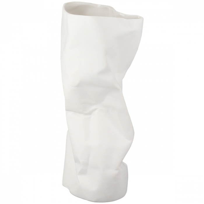 Vază, cilindrică, porțelan, albă, PU 4, L. 9 cm, l. 11 cm, H 24 cm [2]