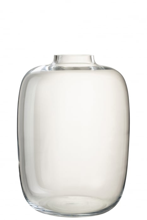 Vaza Cleo, Sticla, Transparent, 32.5x32.5x45.5 cm