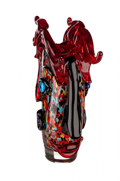 Vaza Confuso, Sticla, Multicolor, 28x30.5x11 cm [4]