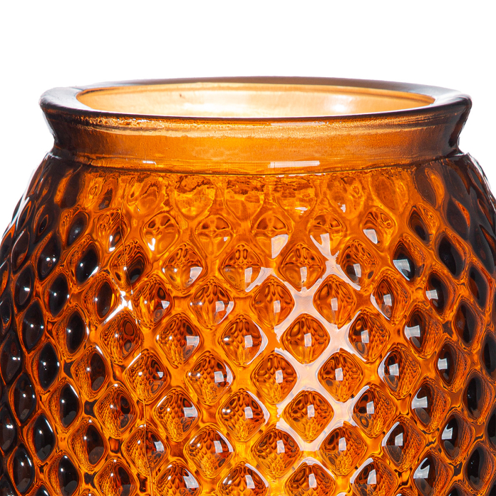 Vaza, conica, „Diamant”, sticla, maro, PU 6, H 28 cm, A. 15 cm [2]