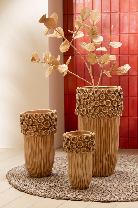 Vază, Coral High Clay Ocru M, L 24.5| W 24.5| H 41 cm [2]