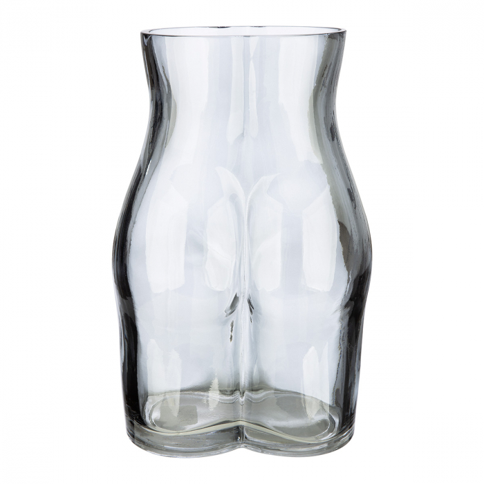 Vază, Corp, Motiv femeie, Sticlă, gri, PU 3, L. 11 cm, L. 15 cm, H 23 cm [2]
