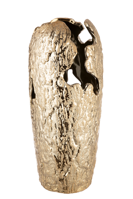 Vaza, "Crepa", Ceramica, aurie, PU 2, H 34 cm, A. 15 cm [3]