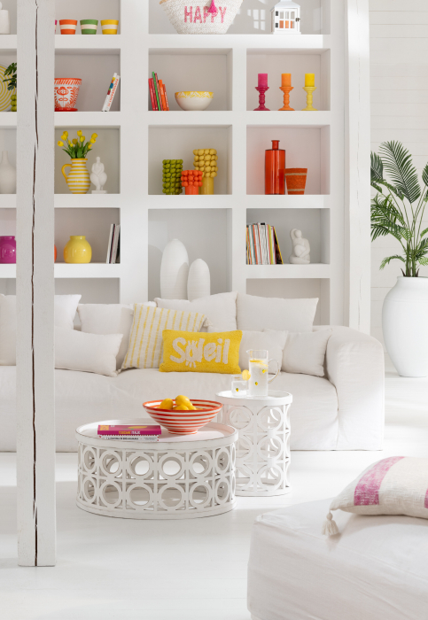 Vază, Creta Clay Alb M, L 17| W 17| H 46 cm [2]