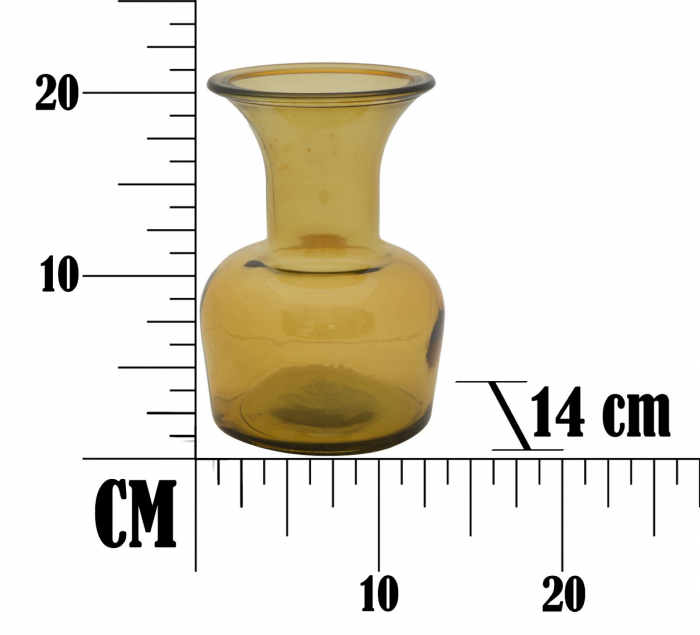 Vaza CUP, galben, 14X20 cm, Mauro Ferretti  [8]