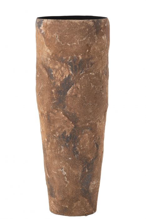 Vaza Cylinder, Metal Fier, Maro, 23x23x70 cm