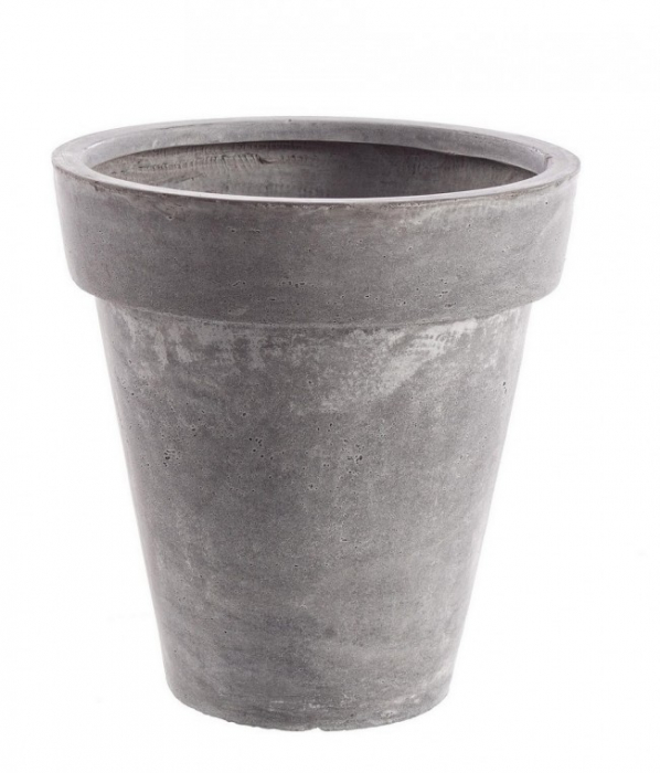 Poza Vaza de gradina Holder, Fibra de sticla, Gri, 37x38 cm