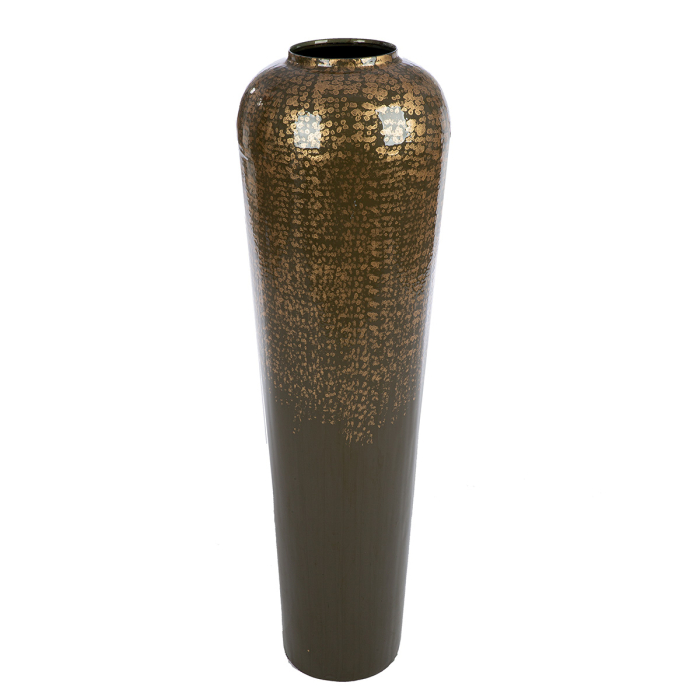 Vaza de podea, bulboasa, "Whisper", Metal, bej, auriu, PU 1, H 95 cm, A. 30 cm [3]