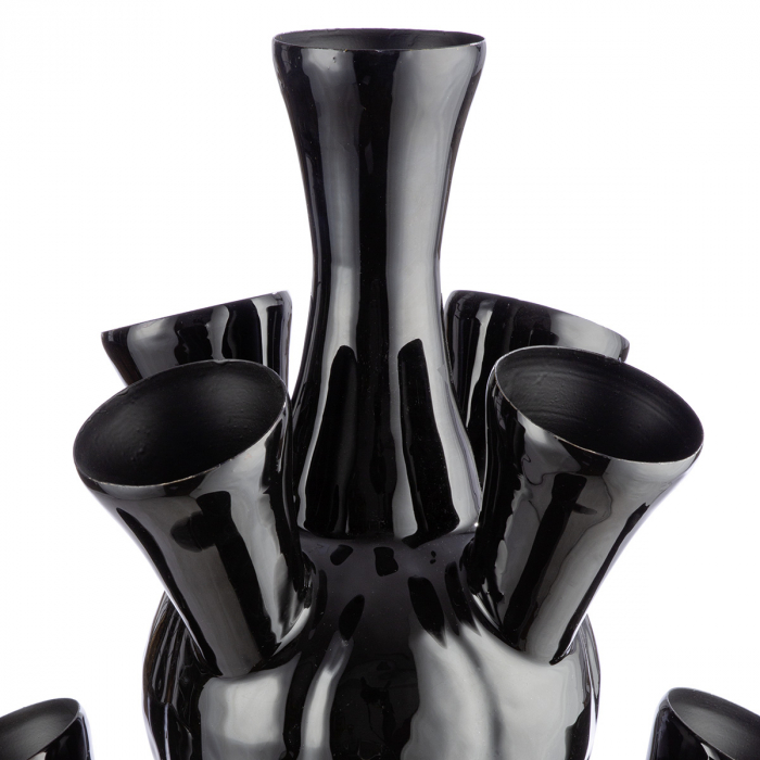 Vază de podea, Fier, negru, PU 1, H 64 cm, D 35 cm [3]