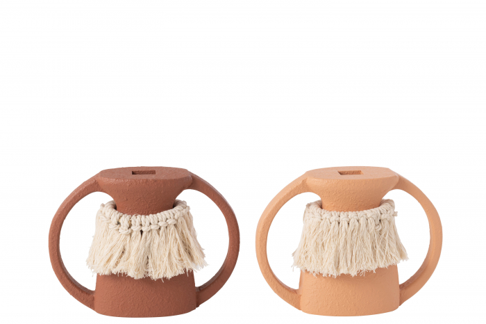 Vază decor, Poli Mdf Maro/natur Sortiment de 2, L 20.5| W 6.7| H 15 cm [1]