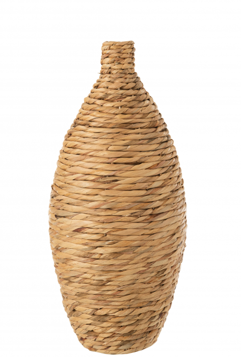 Vaza decorativa Decorative, Rattan Bambus, Natural, 24x24x58 cm