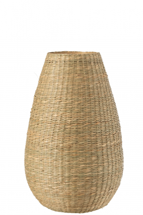 Vaza decorativa Large, Bambus, Natural, 25x25x46 cm