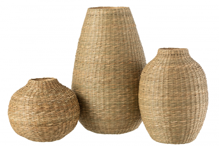 Vaza decorativa Large, Bambus, Natural, 25x25x46 cm [2]