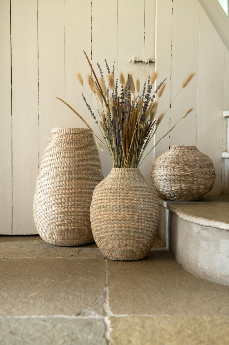 Vaza decorativa Large, Bambus, Natural, 25x25x46 cm [3]