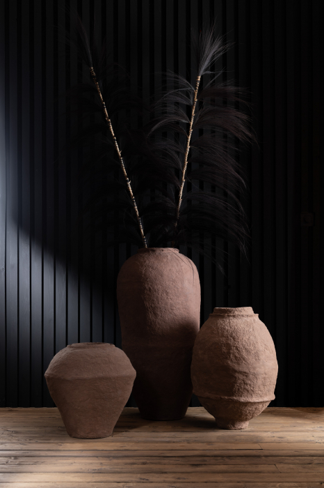 Vaza decorativa Mache, Hartie, Maro, 42x42x59 cm [2]