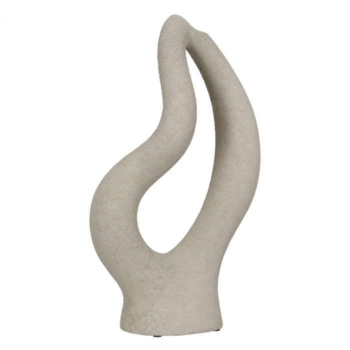 Vaza decorativa, Milan, Ceramica, gri deschis, PU 2, L. 10 cm, L. 28 cm, H. 40 cm [2]