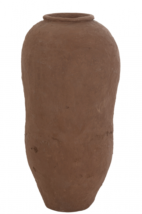 Vaza decorativa Paper Mache, Hartie, Maro, 45x45x96 cm