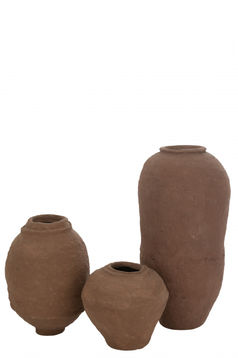 Vaza decorativa Paper Mache, Hartie, Maro, 45x45x96 cm [2]
