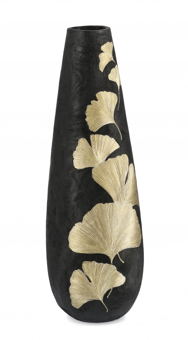 Vaza decorativa Pelike, Rasina, Negru Auriu, 31.5xx95.5 cm