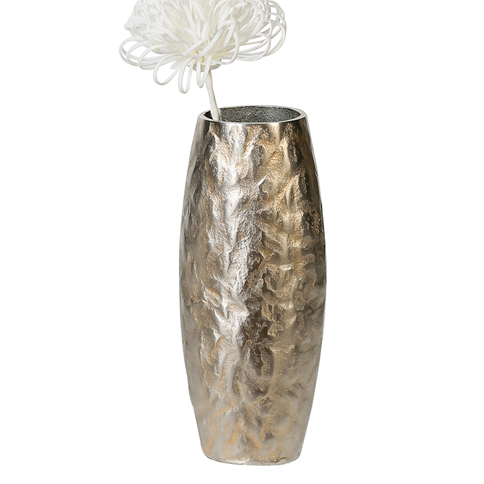 Vaza Dents aluminiu, auriu sampanie, 34x14x9 cm