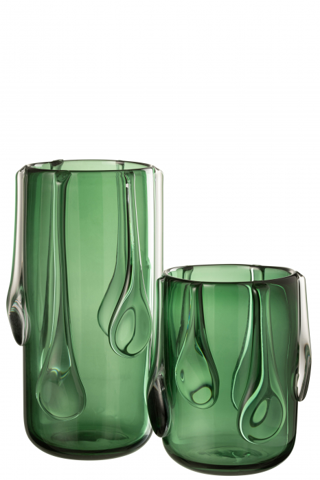 Vază, Drippy Sticlă, Verde, L, L 18| W 18| H 33 cm [2]