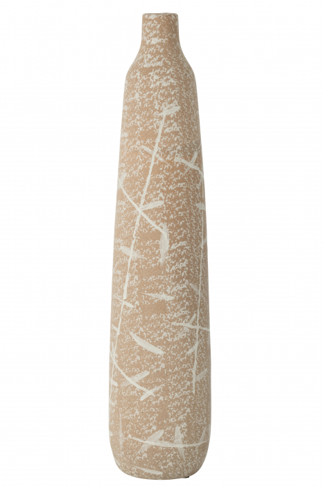 Vază, Dune Îngustă Gresie Bej/Alb M, L 15.5| W 15.5| H 69.5 cm [1]