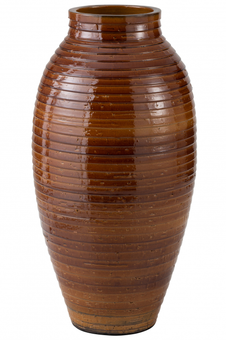 Vaza Etnic, Ceramica, Maro, 46x46x94 cm
