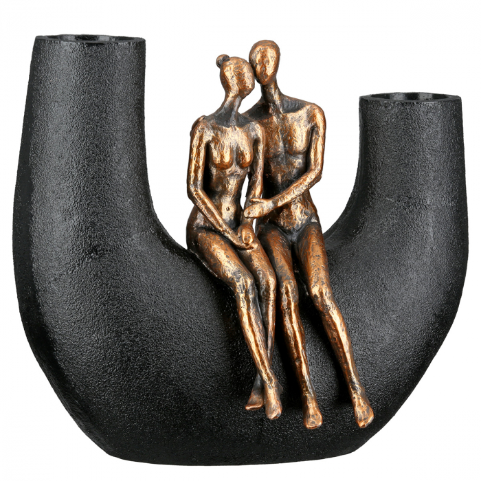 Vază, Femeie, Bărbat, Movement, Polirășină, negru, PU 1, L. 13 cm, L. 23 cm, H. 20,5 cm [2]