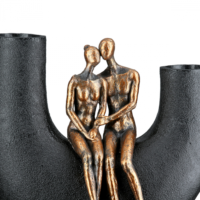 Vază, Femeie, Bărbat, Movement, Polirășină, negru, PU 1, L. 13 cm, L. 23 cm, H. 20,5 cm [3]
