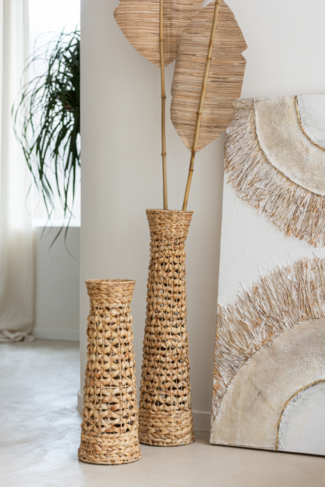 Vaza, Fibre naturale, Natural, 20x20x80 [1]