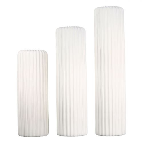 Vaza Fjord, ceramica, alb, 58×16 cm GILDE imagine 2022 by aka-home.ro