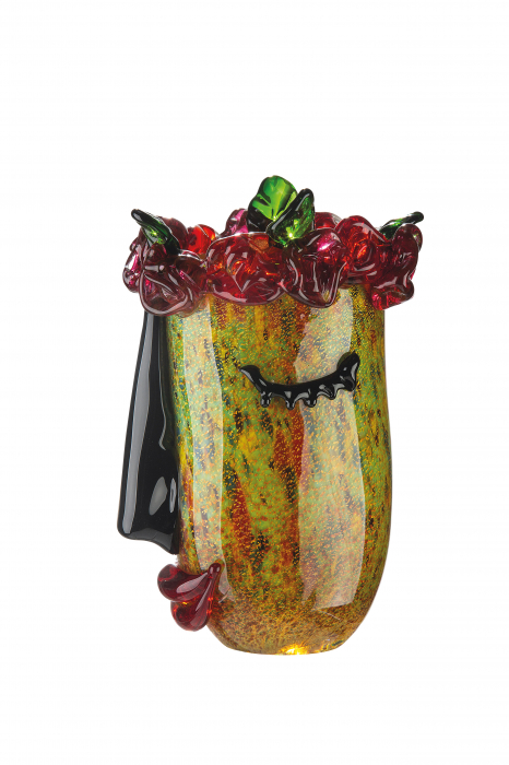 Vaza Flora, sticla, multicolor, 20x31.5x17 cm [2]