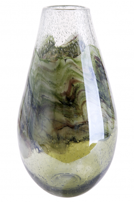 Vaza Florenz, sticla, multicolor, 18x33.5x18 cm