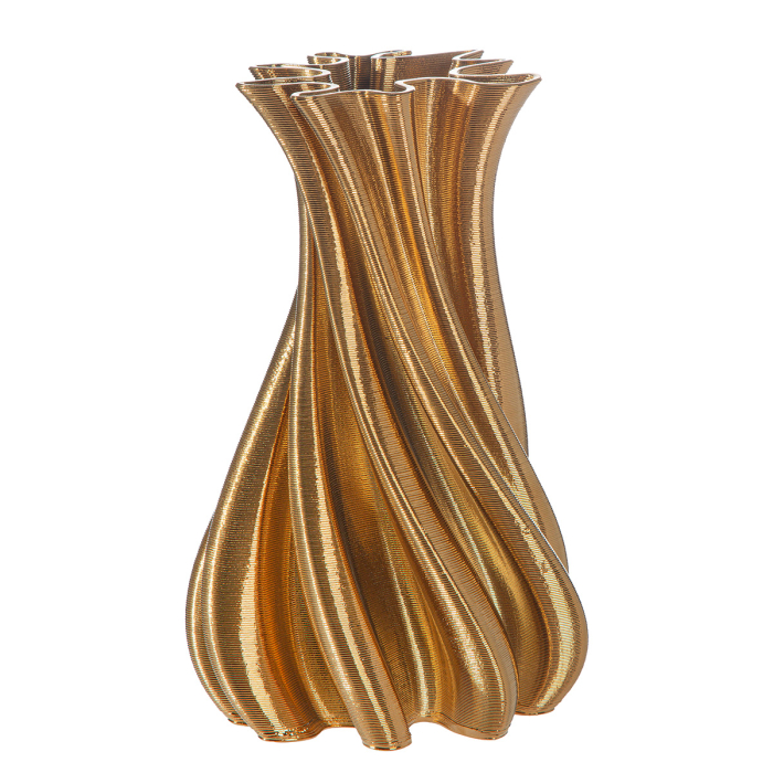 Vaza, „Fold”, Ceramica, aurie, PU 1, H 24,5 cm, A. 14 cm [2]