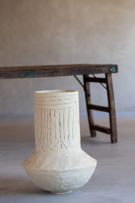 Vază, Gada Hartie Mache, natur, L 40| W 40| H 60 cm [3]