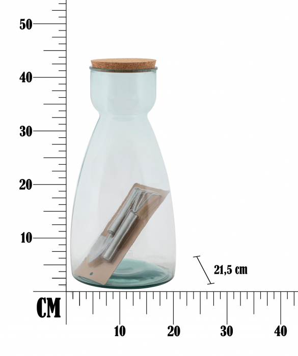 Vaza/terarium GARDEN VETRO RICICLATO CM  Ø 21,5X43,5 , Mauro Ferretti [8]