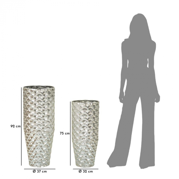 Vaza/ Ghiveci, SILVY SET 2 cm ø 37x92x-32x75 [7]