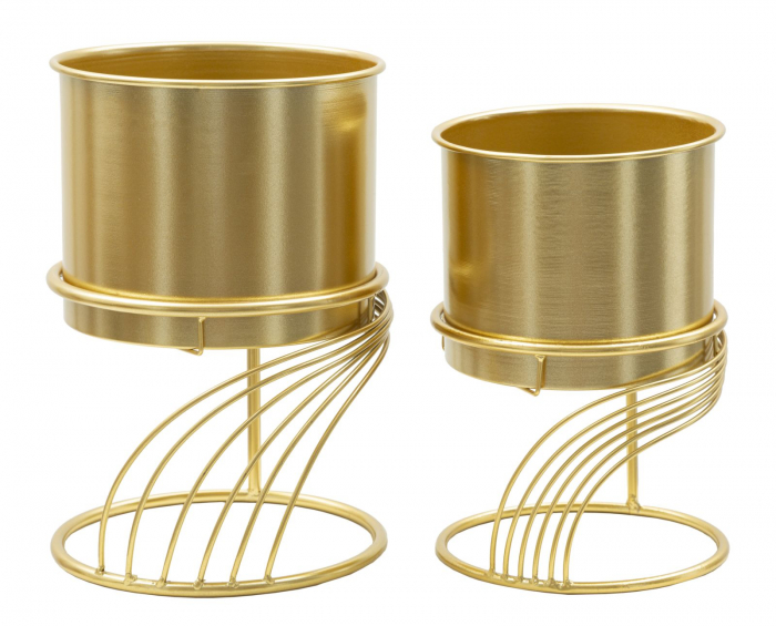 Vaza/ Ghiveci, SPIRALLY SET2 cm ø 23x35-20x30 [1]