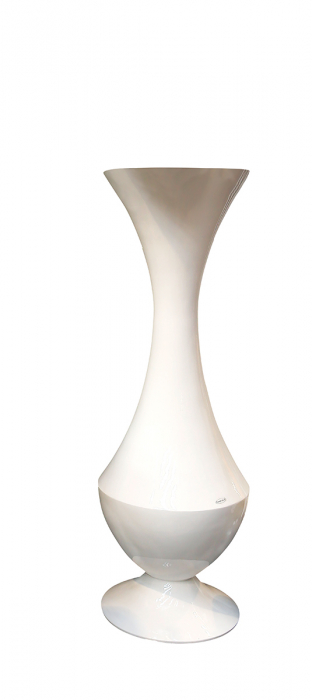 Vaza Grande Bianco, rasina fibra de sticla, alba, 160 cm