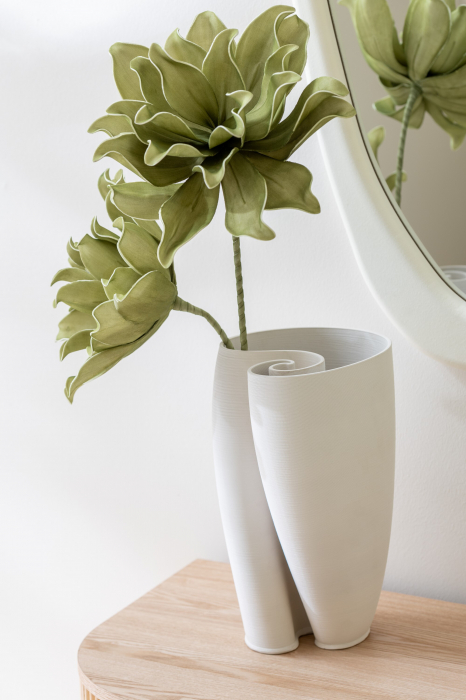 Vază, Hydria ceramică, Bej, L 20| W 23| H 33.5 cm [2]