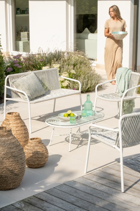 Vază, iarbă de mare împletită, natur M, L 40| W 40| H 60 cm [4]