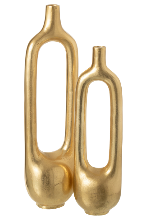 Vaza, interior gol, aluminiu, auriu, L [3]
