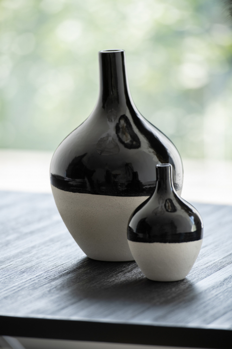 Vază, Iva Porțelan, Negru/Alb M, L 21| W 21| H 32 cm [3]
