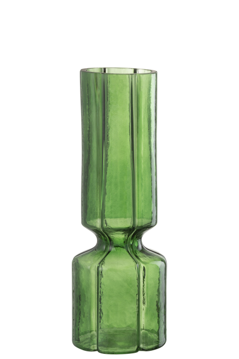 Vază, Jef Lines Sticlă, Verde, L 10| W 10| H 28 cm [1]