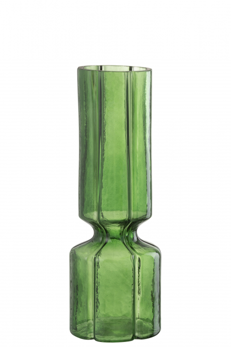 Vază, Jef Lines Sticlă, Verde, L 10| W 10| H 28 cm [1]
