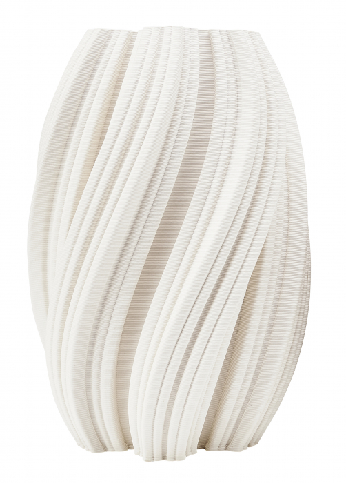 Vaza Joleen, Ceramica, Bej, 20x20x31 cm