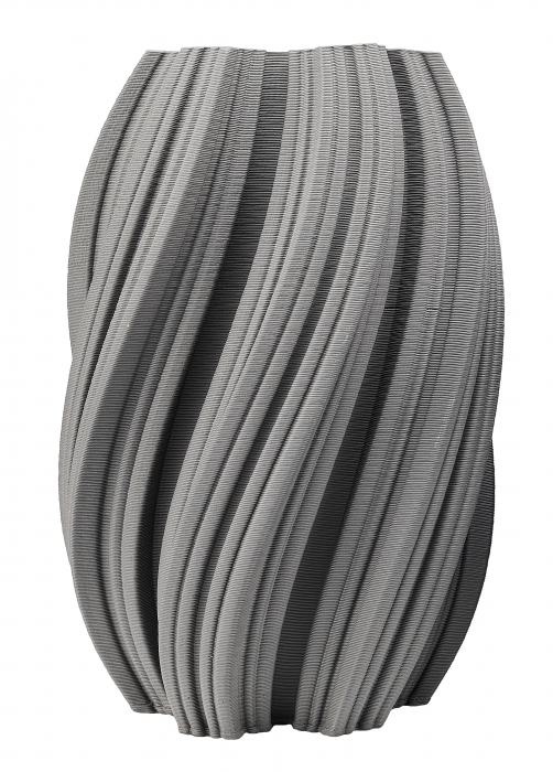 Vaza Joleen, Ceramica, Gri, 20x20x31 cm