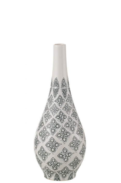 Vază, Kousa Pere Porțelan, Albastru/Alb, L 16| W 16| H 43 cm [1]